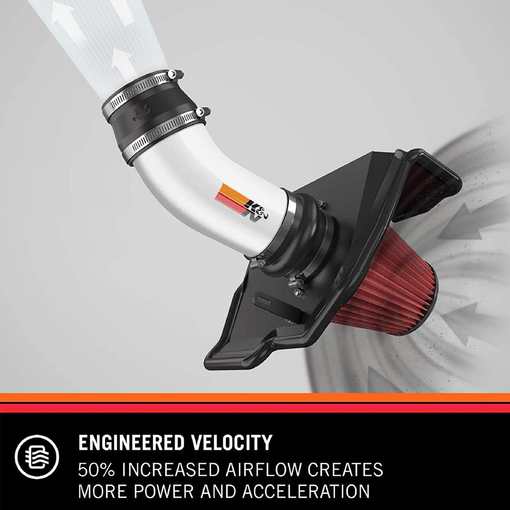 K&N 03-06 G35 Coupe Silver Typhoon Short Ram Intake