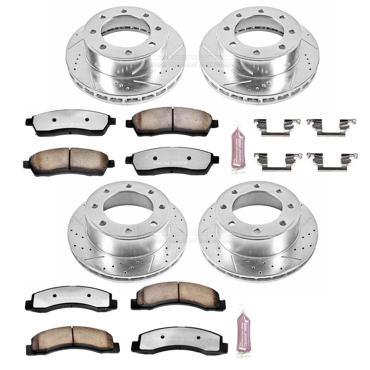 Power Stop 00-05 Ford Excursion Front & Rear Z36 Truck & Tow Brake Kit