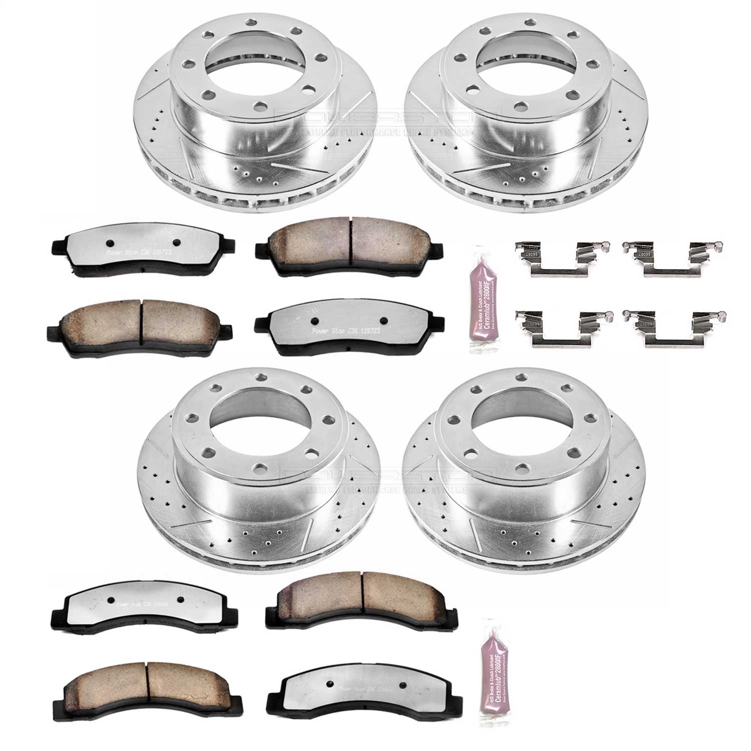 Power Stop 00-05 Ford Excursion Front & Rear Z36 Truck & Tow Brake Kit