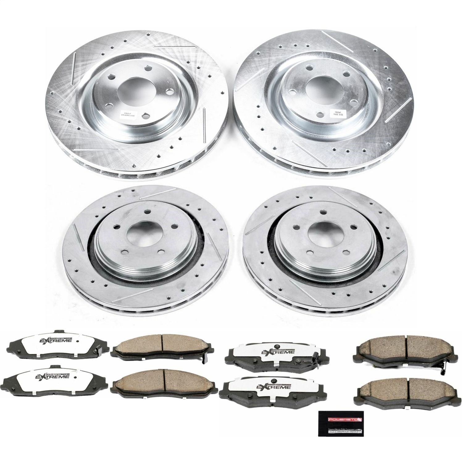 Power Stop 06-09 Cadillac XLR Front & Rear Z26 Street Warrior Brake Kit