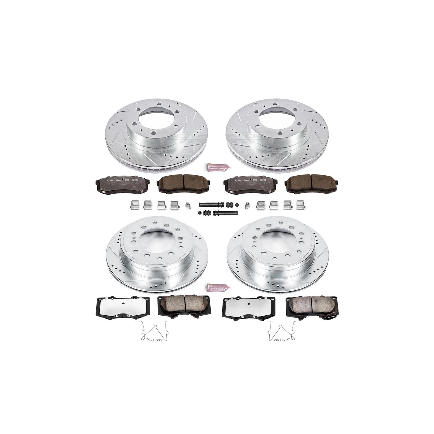 Power Stop 10-14 Toyota FJ Cruiser Front & Rear Z36 Truck & Tow Brake Kit
