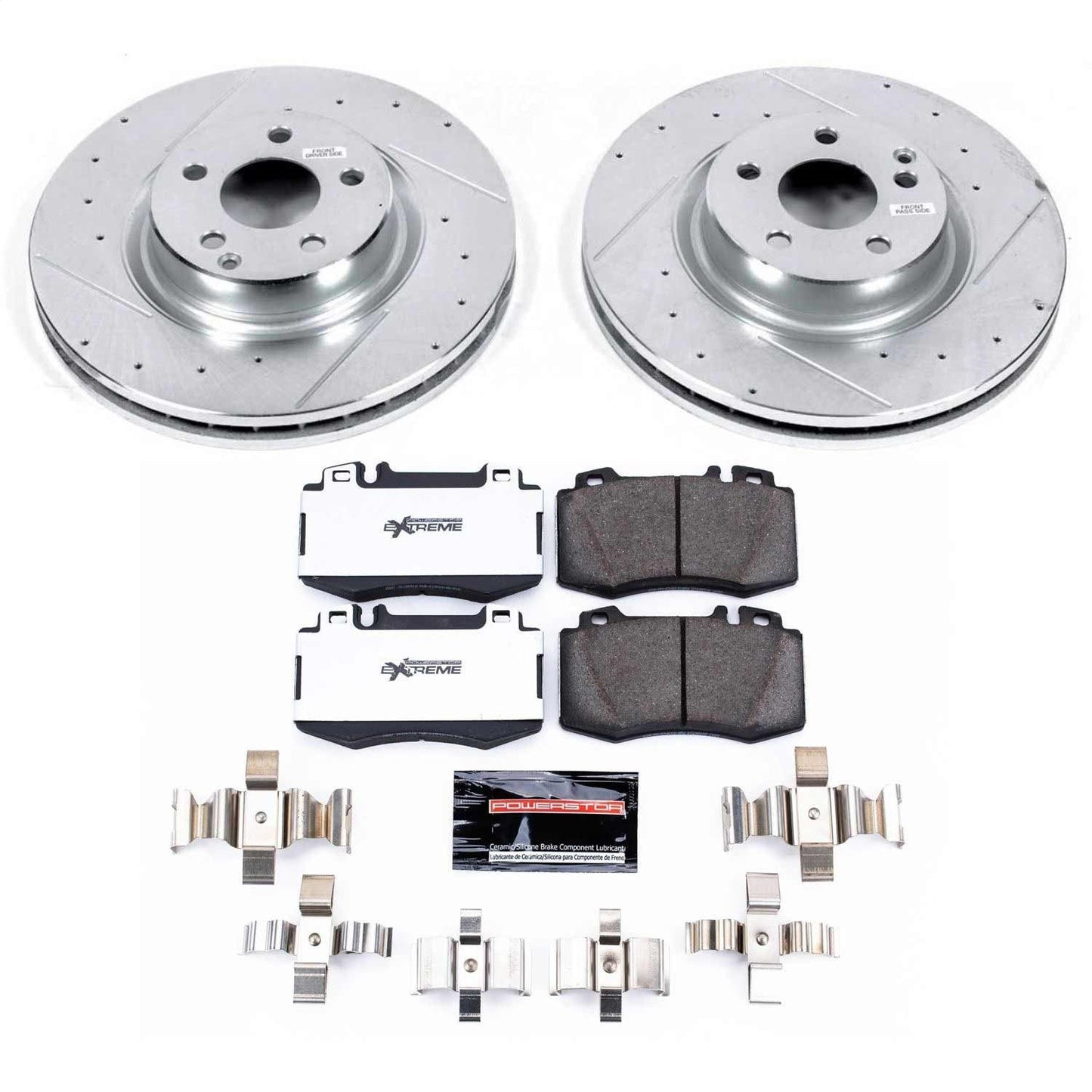 Power Stop 07-09 Mercedes-Benz E550 Front Z26 Street Warrior Brake Kit