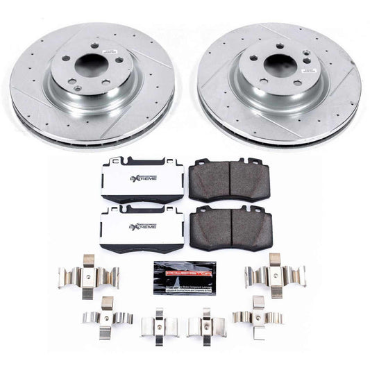 Power Stop 07-09 Mercedes-Benz E550 Front Z26 Street Warrior Brake Kit