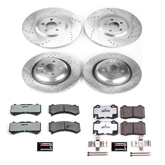 Power Stop 15-20 Dodge Charger Front and Rear Z26 Street Brake Kit