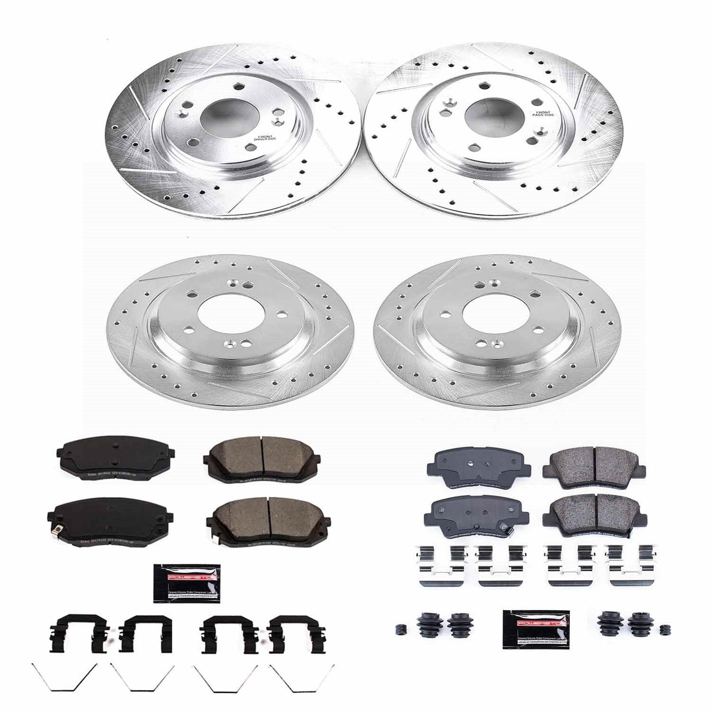 Power Stop 18-19 Hyundai Elantra GT Front & Rear Z23 Evolution Sport Brake Kit