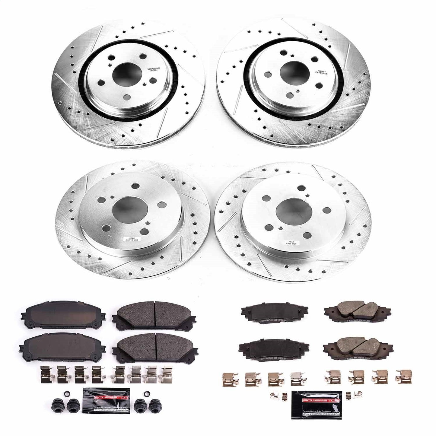 Power Stop 20-21 Toyota Avalon Front & Rear Z23 Evolution Sport Brake Kit