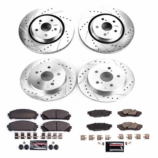 Power Stop 20-21 Toyota Avalon Front & Rear Z23 Evolution Sport Brake Kit