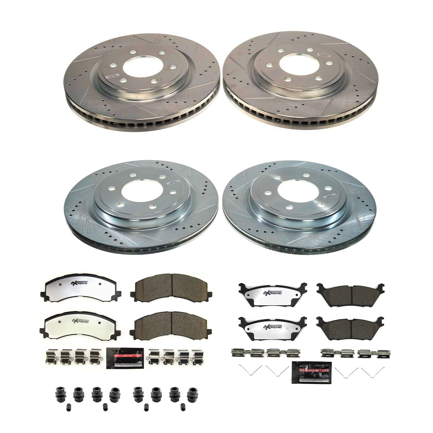 Power Stop 21-22 Ford F-150 Front & Rear Z36 Truck & Tow Brake Kit