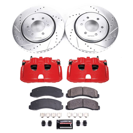 Power Stop 10-17 Ford Expedition Front Z23 Evolution Sport Brake Kit w/Calipers