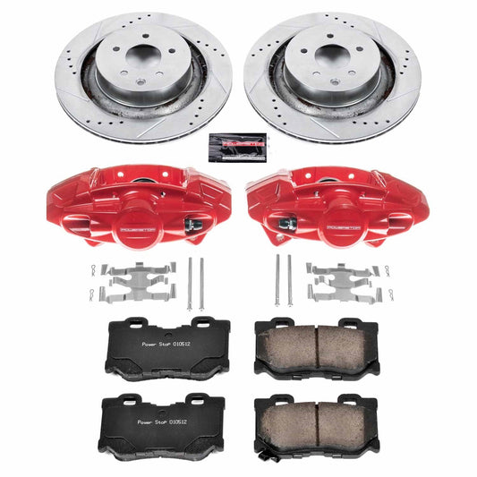 Power Stop 08-13 Infiniti G37 Rear Z23 Evolution Sport Brake Kit w/Calipers