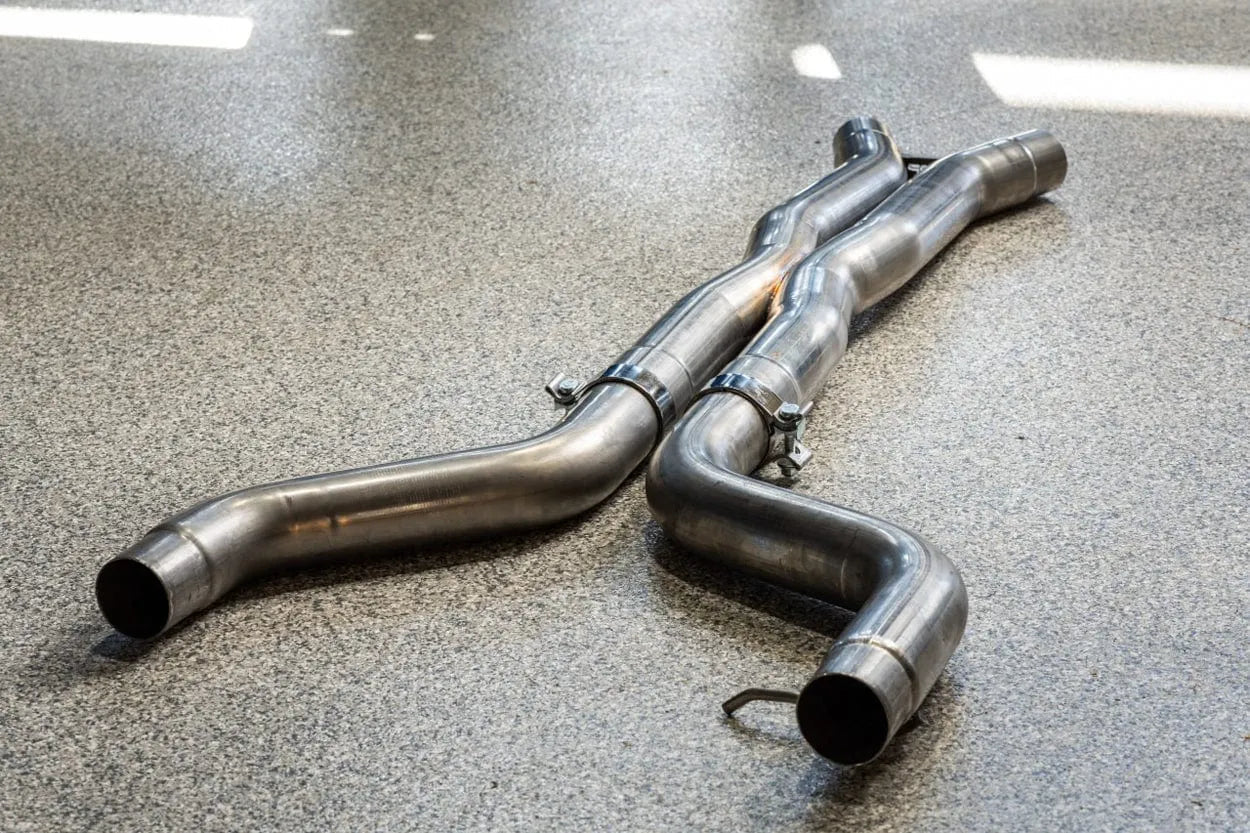 MBRP 3" Stainless Steel Resonator Bypass (X - Pipe) - BMW / G80 / G82 / M3 / M4 - ABS Auto Body