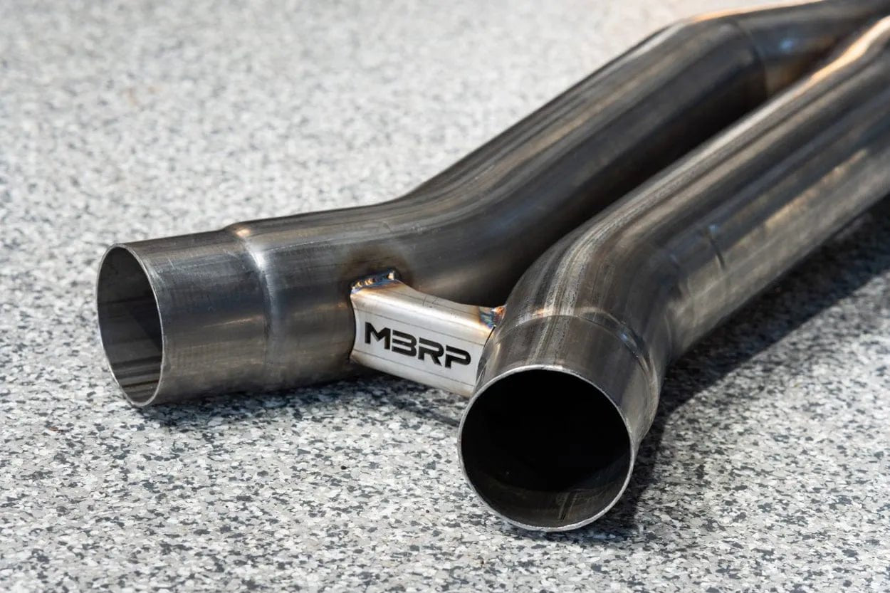 MBRP 3" Stainless Steel Resonator Bypass (X - Pipe) - BMW / G80 / G82 / M3 / M4 - ABS Auto Body