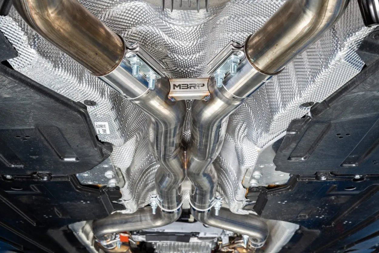 MBRP 3" Stainless Steel Resonator Bypass (X - Pipe) - BMW / G80 / G82 / M3 / M4 - ABS Auto Body