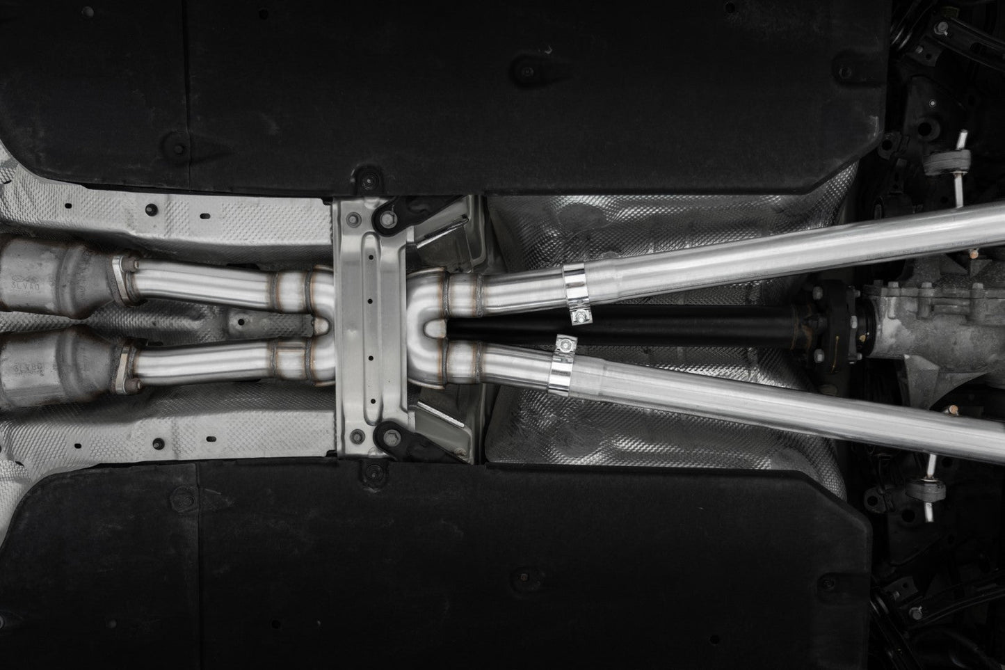 MBRP 2022 Kia Stinger 3.3L T304 SS Cat-Back Exhaust- Dual Split Rear Quad Outlet Uses Factory Bezels