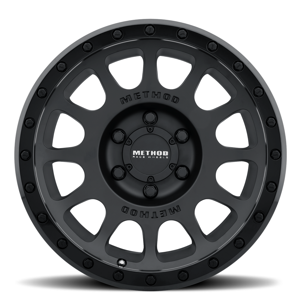 Method MR305 NV 18x9 18mm Offset 8x170 130.81mm CB Matte Black/Gloss Black Lip Wheel