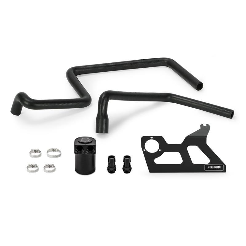 Mishimoto 07-11 Jeep Wrangler JK Baffled Oil Catch Can - Black