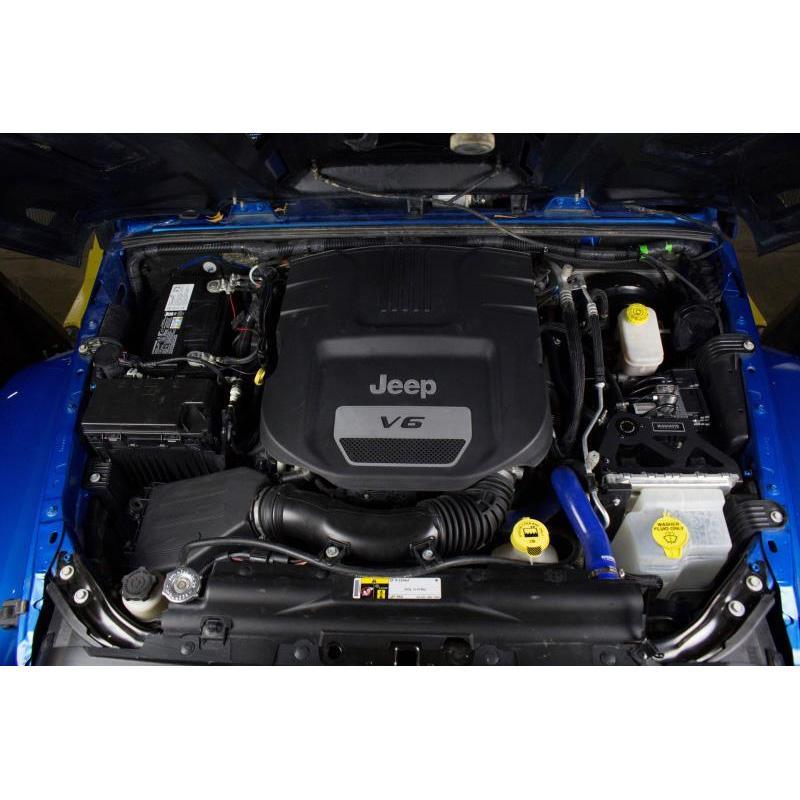 Mishimoto 12-18 Jeep Wrangler JK Baffled Oil Catch Can Kit - Black