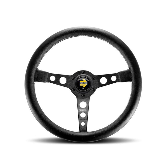 MOMO Prototipo 350mm Black Leather Steering Wheel (PRO35BK)