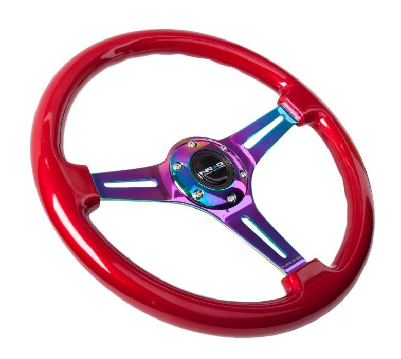 NRG 350mm Steering Wheels - NeoChrome Spokes - Standard Colors (ST-015MC)