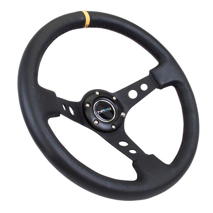 NRG RST-006 Sport Steering Wheels - 350mm x 3" Deep - Premium Leather