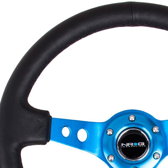 NRG RST-006 Sport Steering Wheels - 350mm x 3" Deep - Premium Leather
