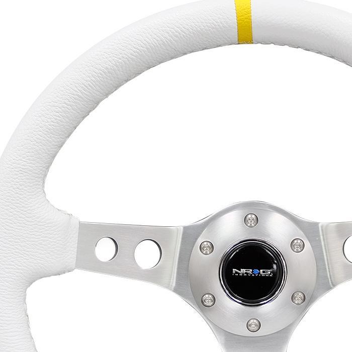 NRG RST-006 Sport Steering Wheels - 350mm x 3" Deep - Premium Leather