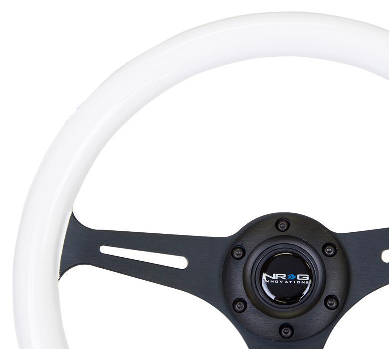 NRG 350mm Steering Wheels – Black Spokes - Glow Finish (ST-015BK-GL)