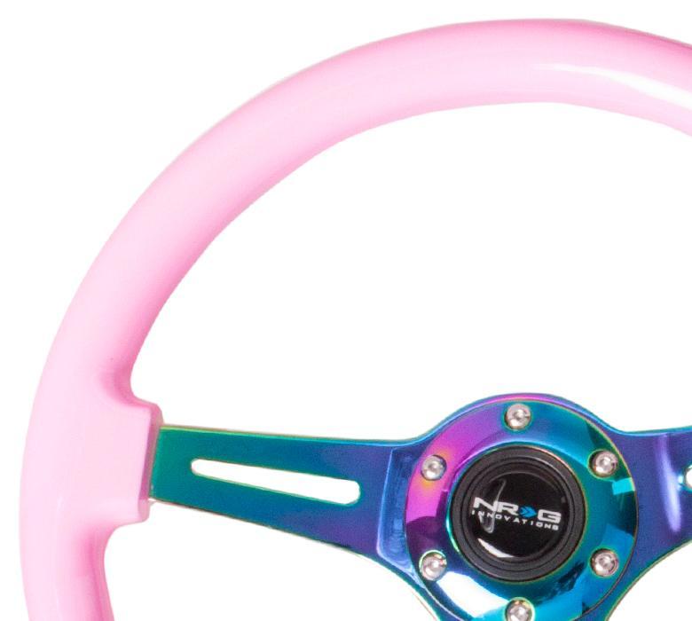 NRG 350mm Steering Wheels - NeoChrome Spokes - Standard Colors (ST-015MC)