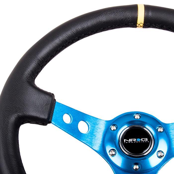 NRG RST-006 Sport Steering Wheels - 350mm x 3" Deep - Premium Leather