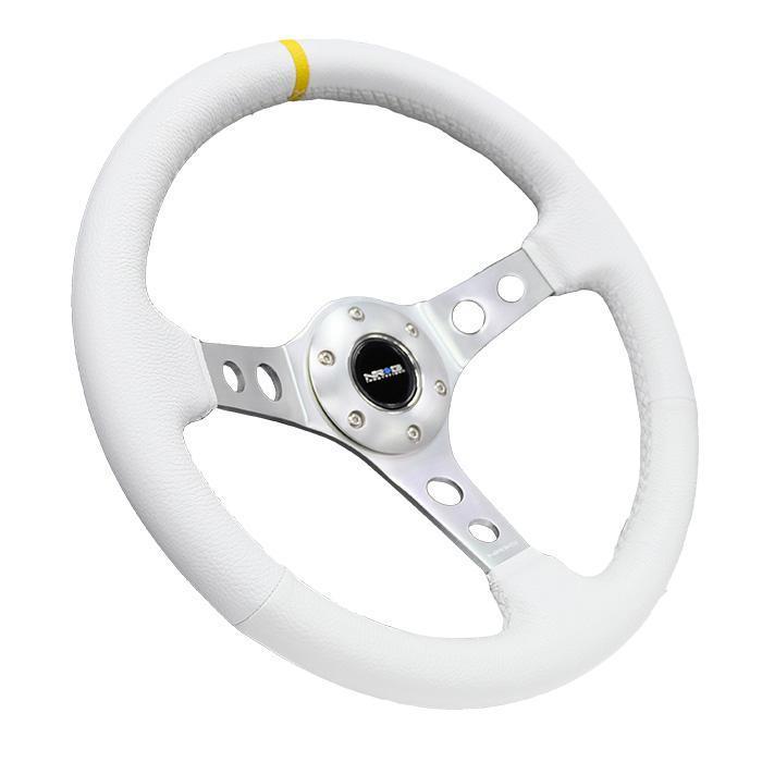 NRG RST-006 Sport Steering Wheels - 350mm x 3" Deep - Premium Leather