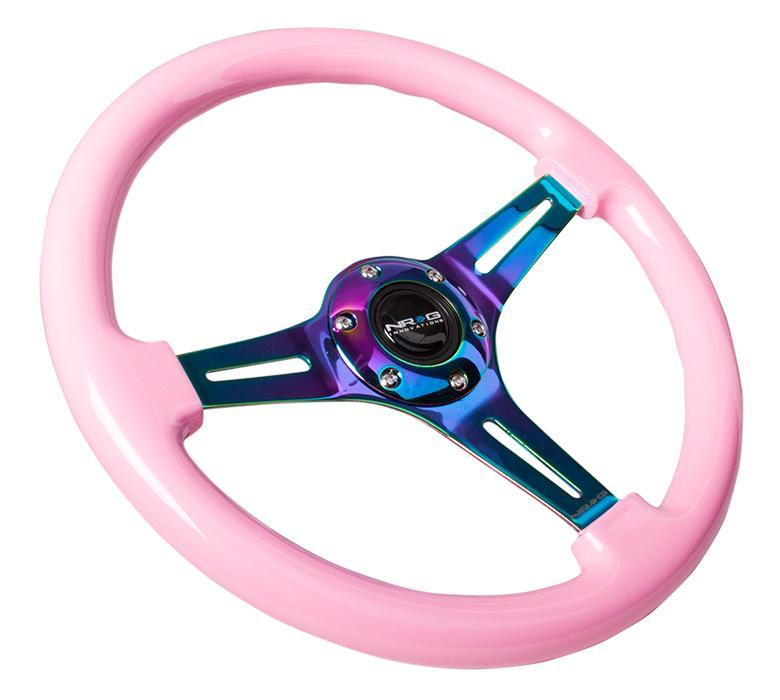 NRG 350mm Steering Wheels - NeoChrome Spokes - Standard Colors (ST-015MC)