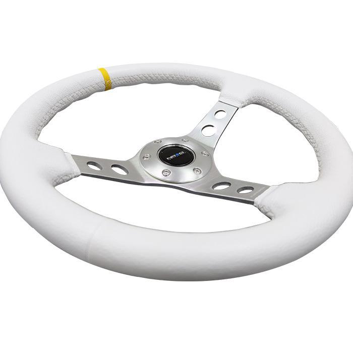 NRG RST-006 Sport Steering Wheels - 350mm x 3" Deep - Premium Leather