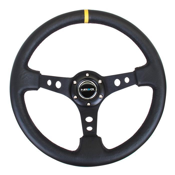 NRG RST-006 Sport Steering Wheels - 350mm x 3" Deep - Premium Leather