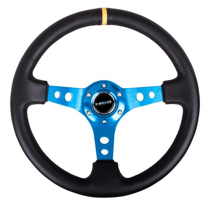 NRG RST-006 Sport Steering Wheels - 350mm x 3" Deep - Premium Leather