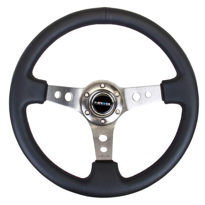 NRG RST-006 Sport Steering Wheels - 350mm x 3" Deep - Premium Leather