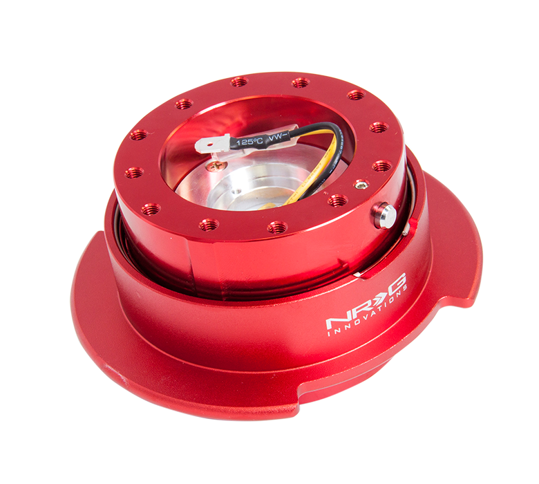 NRG Steering Wheel Quick Release Kit Gen 2.5 (interchangeable Ring) - Red/Red Ring