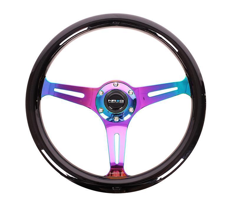NRG 350mm Steering Wheels - NeoChrome Spokes - Standard Colors (ST-015MC)