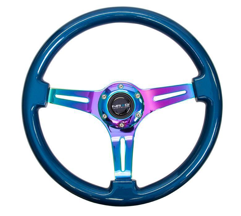 NRG 350mm Steering Wheels - NeoChrome Spokes - Standard Colors (ST-015MC)