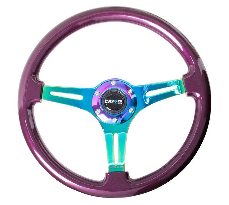 NRG 350mm Steering Wheels - NeoChrome Spokes - Standard Colors (ST-015MC)