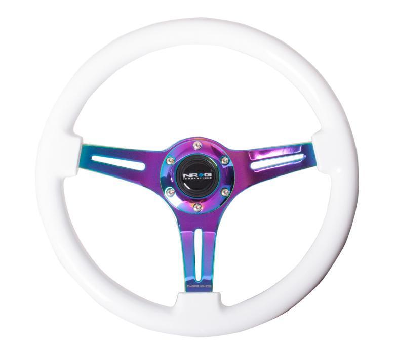 NRG 350mm Steering Wheels - NeoChrome Spokes - Standard Colors (ST-015MC)