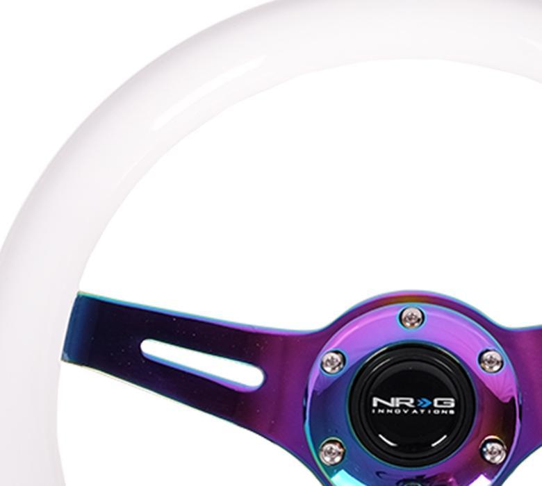 NRG 310mm Steering Wheels - NeoChrome Spokes (ST-310BK-MC)