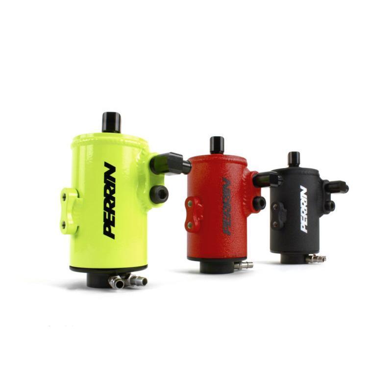 PERRIN 02-14 Subaru WRX / 04-21 STI / 05-09 LGT & OBXT (w/FMIC Only) Air Oil Separator - Neon Yel.