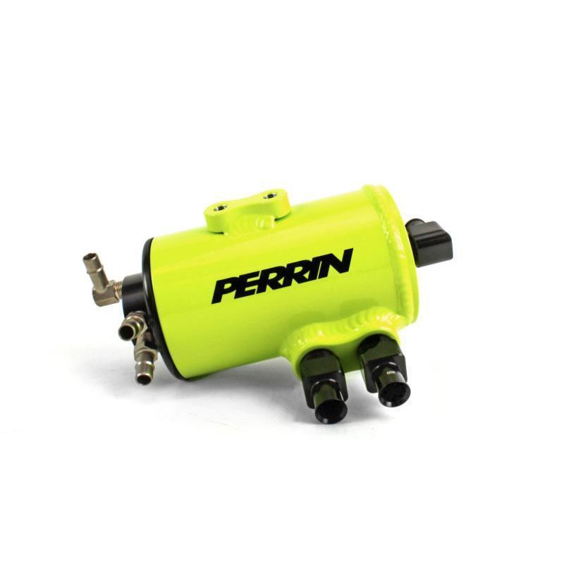 PERRIN 02-14 Subaru WRX / 04-21 STI / 05-09 LGT & OBXT (w/FMIC Only) Air Oil Separator - Neon Yel.