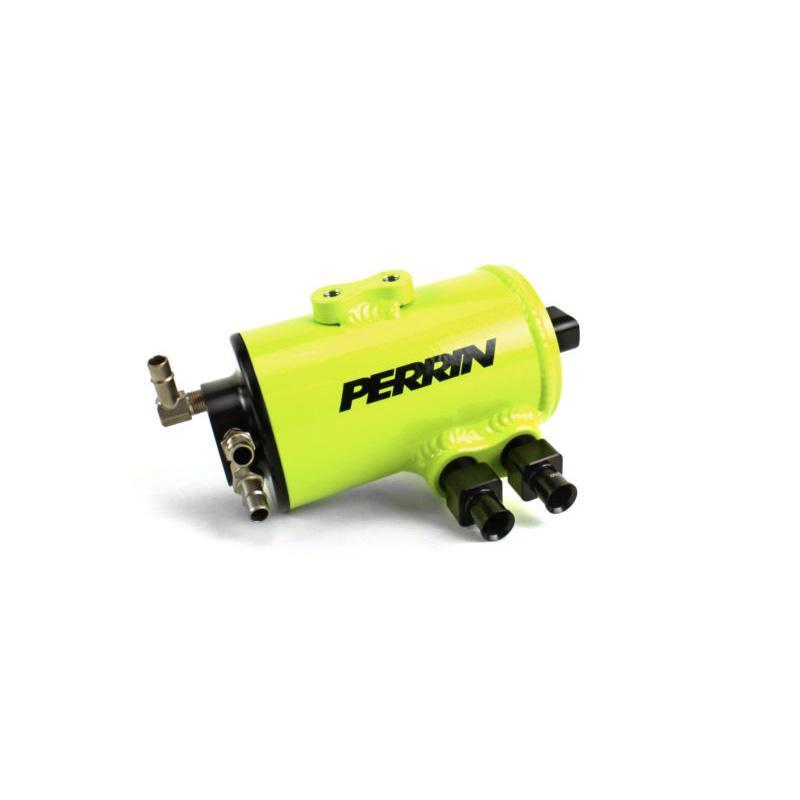 PERRIN 02-14 Subaru WRX / 04-21 STI / 05-09 LGT & OBXT (w/FMIC Only) Air Oil Separator - Neon Yel.