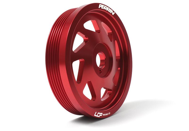PERRIN 15-18 Subaru WRX / 13-20 BRZ / 14-18 FXT / 13-16 Crosstrek Lightened Crank Pulley - Red