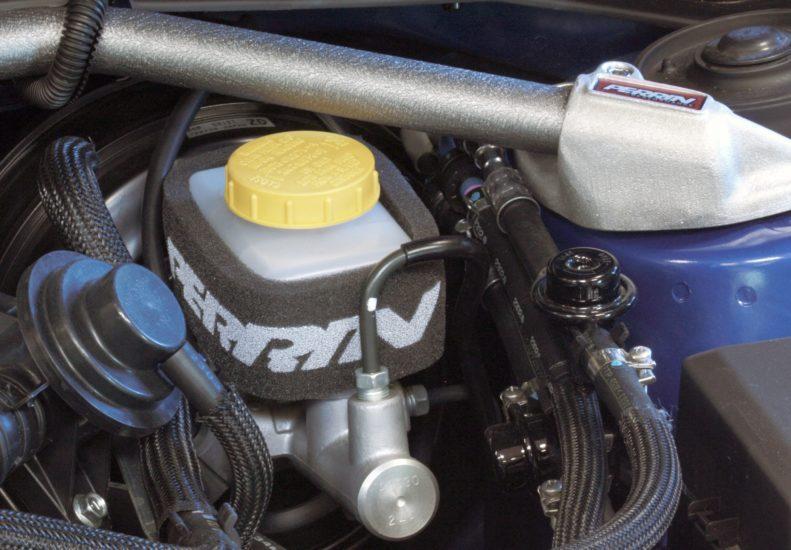 Perrin Brake Reservoir Cover | 2004-2021 Subaru WRX STI, 2002-2023 Subaru WRX, and 2022-2023 Subaru BRZ/Toyota GR86 (ASM-BRK-200)