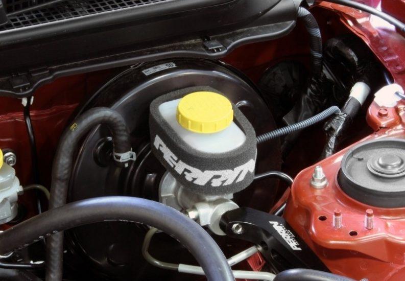 Perrin Brake Reservoir Cover | 2004-2021 Subaru WRX STI, 2002-2023 Subaru WRX, and 2022-2023 Subaru BRZ/Toyota GR86 (ASM-BRK-200)