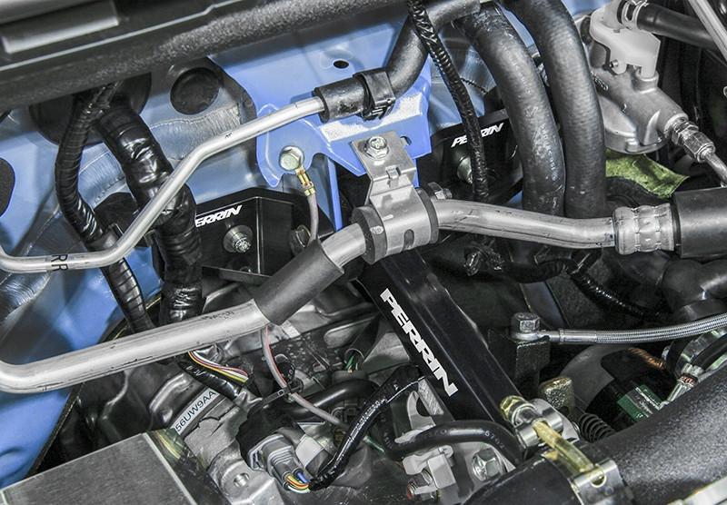 PERRIN 15-21 Subaru Impreza/WRX/STI Pitch Stop Mount & Firewall Brace - Black