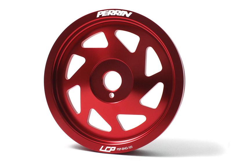 PERRIN 15-18 Subaru WRX / 13-20 BRZ / 14-18 FXT / 13-16 Crosstrek Lightened Crank Pulley - Red