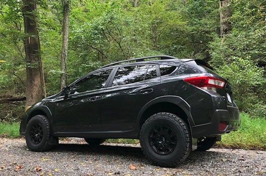 Rally Armor 18-23 Subaru Crosstrek Red UR Mud Flap w/Black Logo